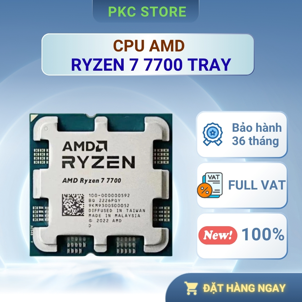 Bộ vi xử lý - CPU AMD Ryzen 7 7700 ( Tray ) ( Full VAT )