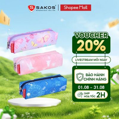Bóp Viết SAKOS ZIPPY Nhỏ Gọn Tinh Tế Đa Năng Đựng Dụng Cụ Học Tập Cho Học Sinh Và Công Sở