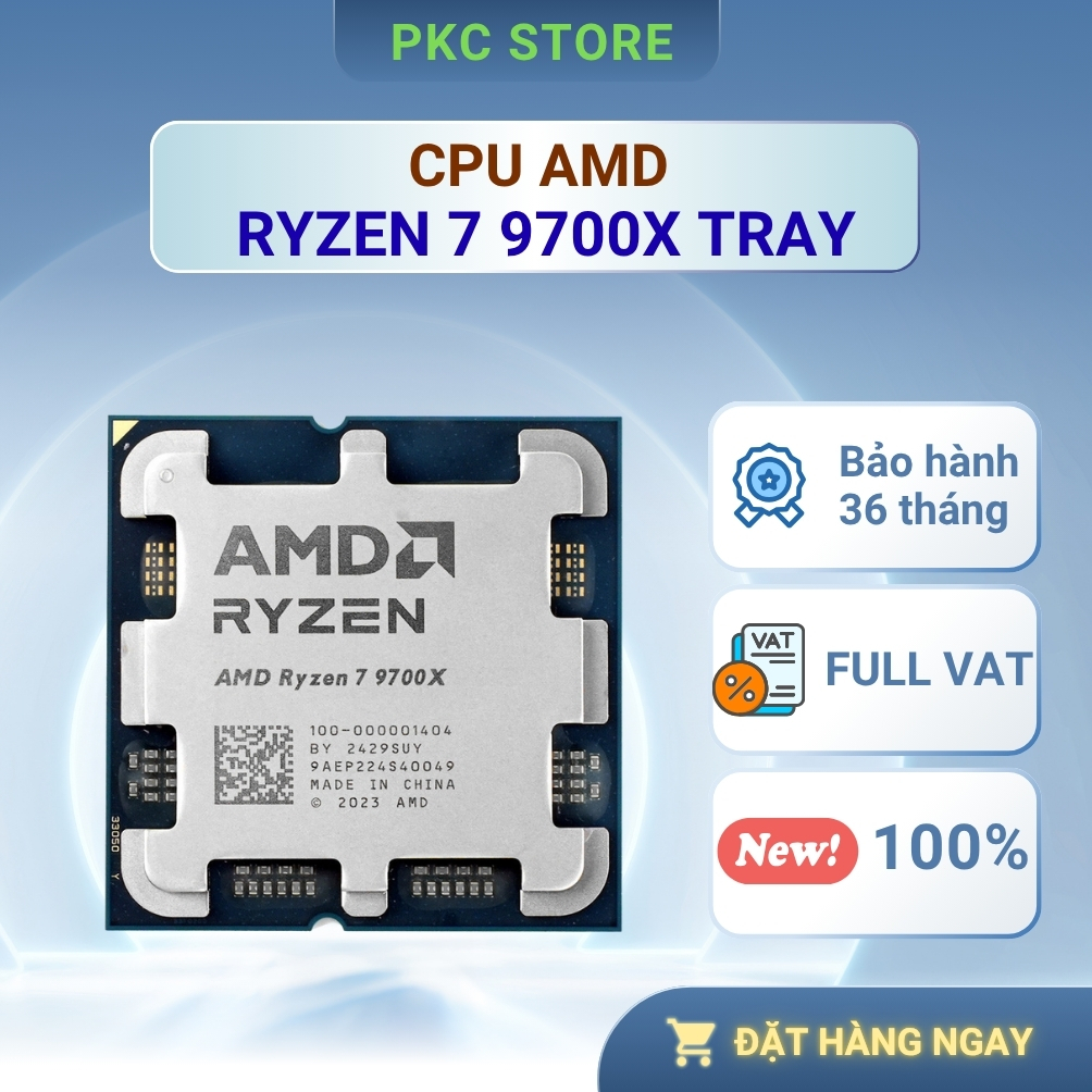 Bộ vi xử lý - CPU AMD Ryzen 7 9700X ( Tray ) ( Full VAT )
