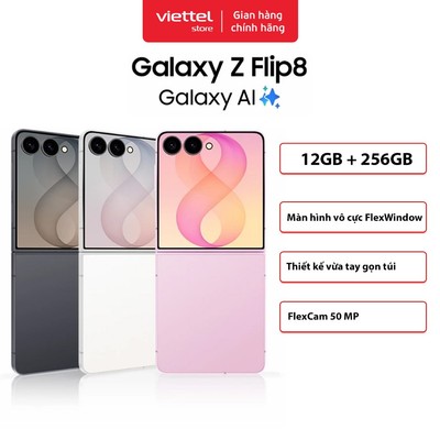 Điện thoại Samsung Galaxy Z Flip8 12GB + 256GB | Thế Hệ Galaxy Z Flip Mỏng Nhẹ Nhất | Exynos 2600