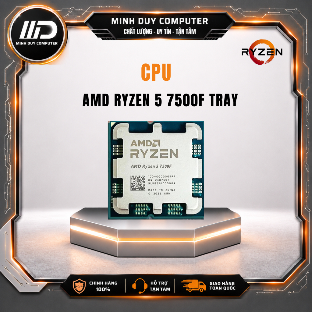 CPU AMD RYZEN 5 7500F TRAY - CHÍNH HÃNG - BẢO HÀNH 36 THÁNG
