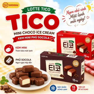 Kem viên socola Lotte Tico 510 ml