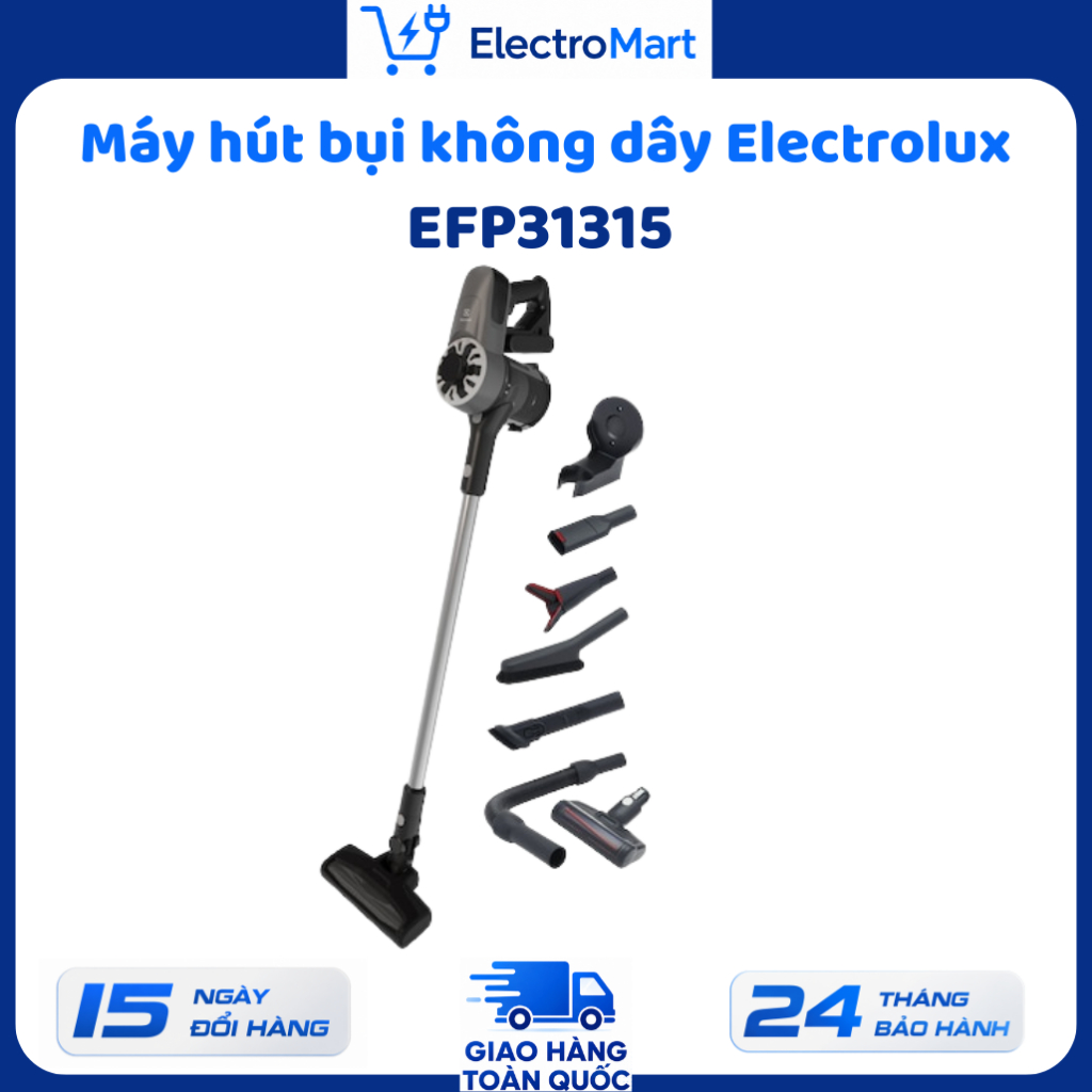 EFP31315 Máy hút bụi không dây Electrolux UltimateHome 300 150W 0.5L 8 phụ kiện Chính Hãng
