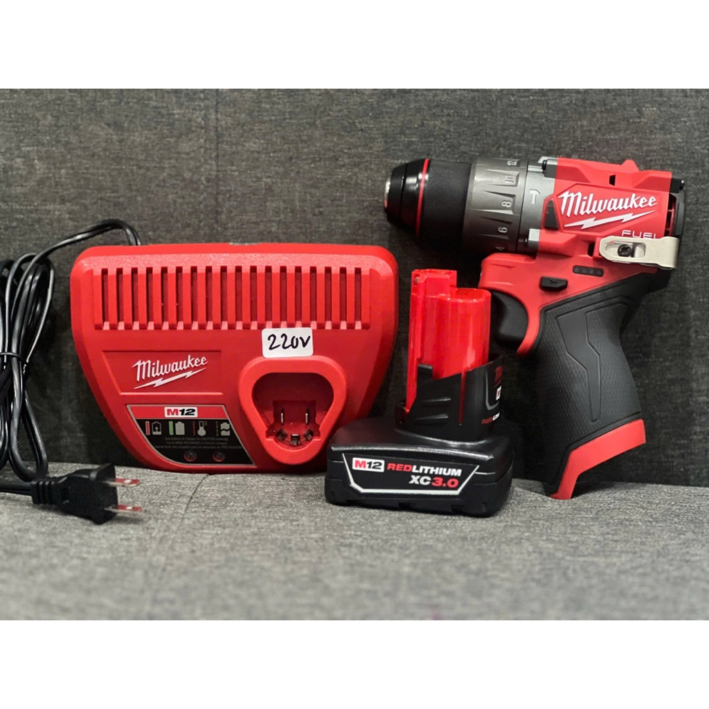 COMBO MÁY KHOAN 3404-20 MILWAUKEE M12 + PIN 3.0 + SẠC M12 LÊN ĐIỆN SIÊU VIP M12 DATE MỚI NHẤT// ĐIỆN