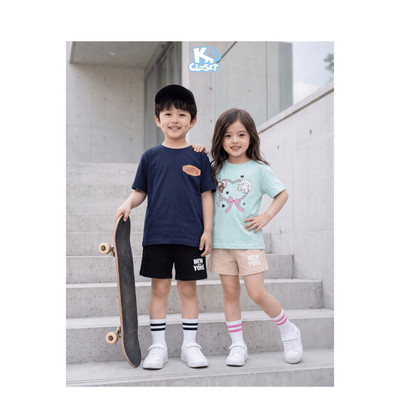 Quần Sooc Đùi Chất Liệu Cotton K'S CLOSET Dáng Ngắn Dành Cho Bé Trai Và Bé Gái Từ 10-55kg (2-14 tuổi) E016FOS, E023SIS