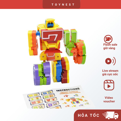 Đồ Chơi DUKA: Chữ Số Biến Hình - ROBOT 0-10