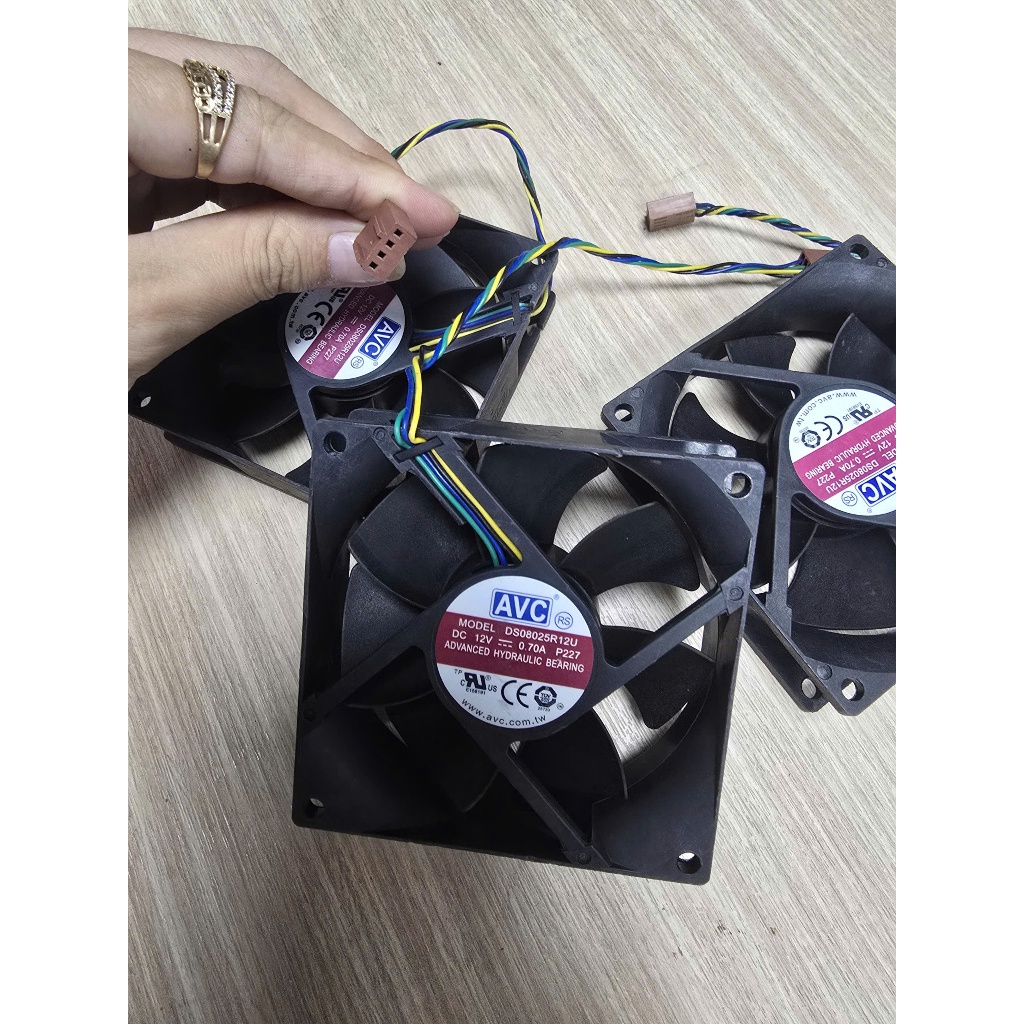 Quạt Inverter Solar 12V 8CM 80x80x25mm 4Pin Gió Mạnh Làm Mát Biến Tần Hybrid Offgrid UPS