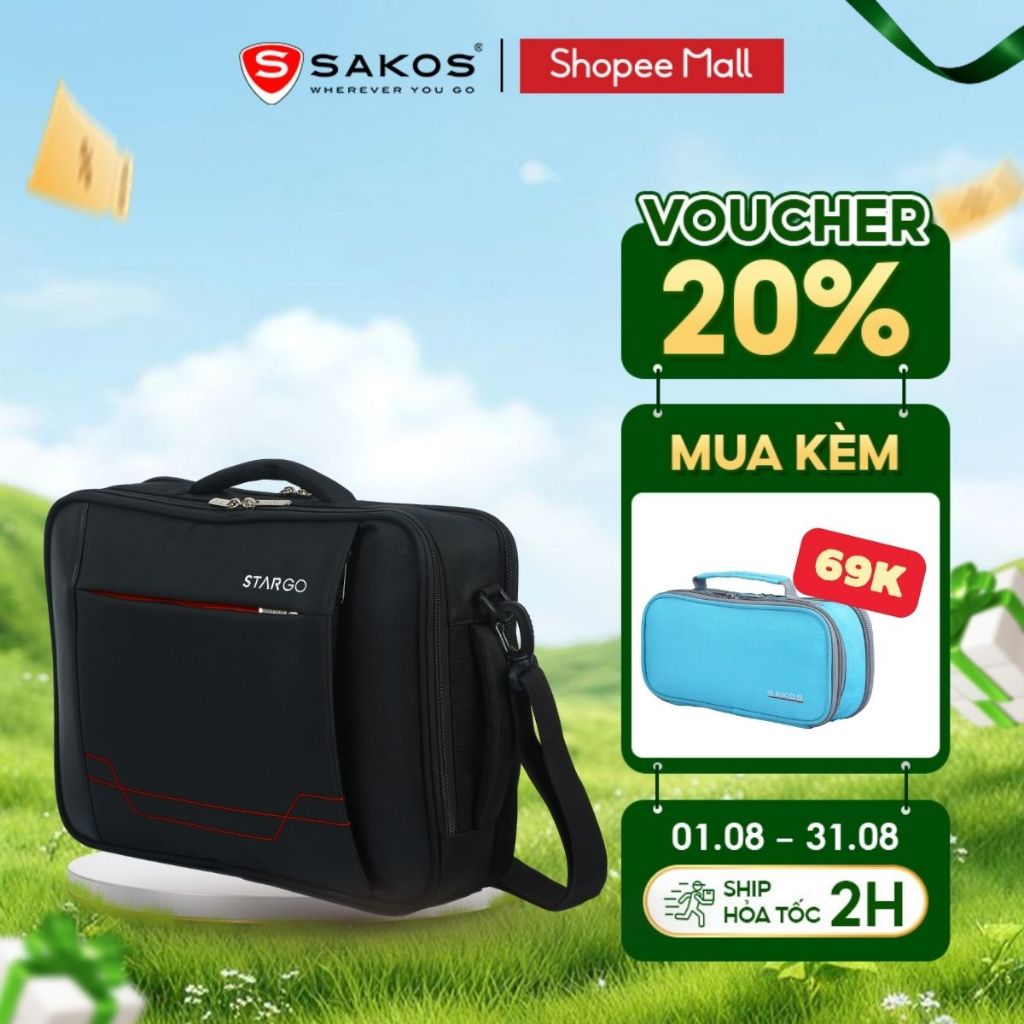Cặp Đa Năng Học Sinh STARGO SIMPLEX 04 15.6 Inch Bền Nhẹ Dễ Mang Đệm EVA Chống Sốc