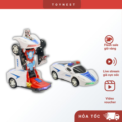 Đồ Chơi DUKA: Robot Biến Hình Xe Cảnh Sát - Siêu Trình Diễn - DK81400