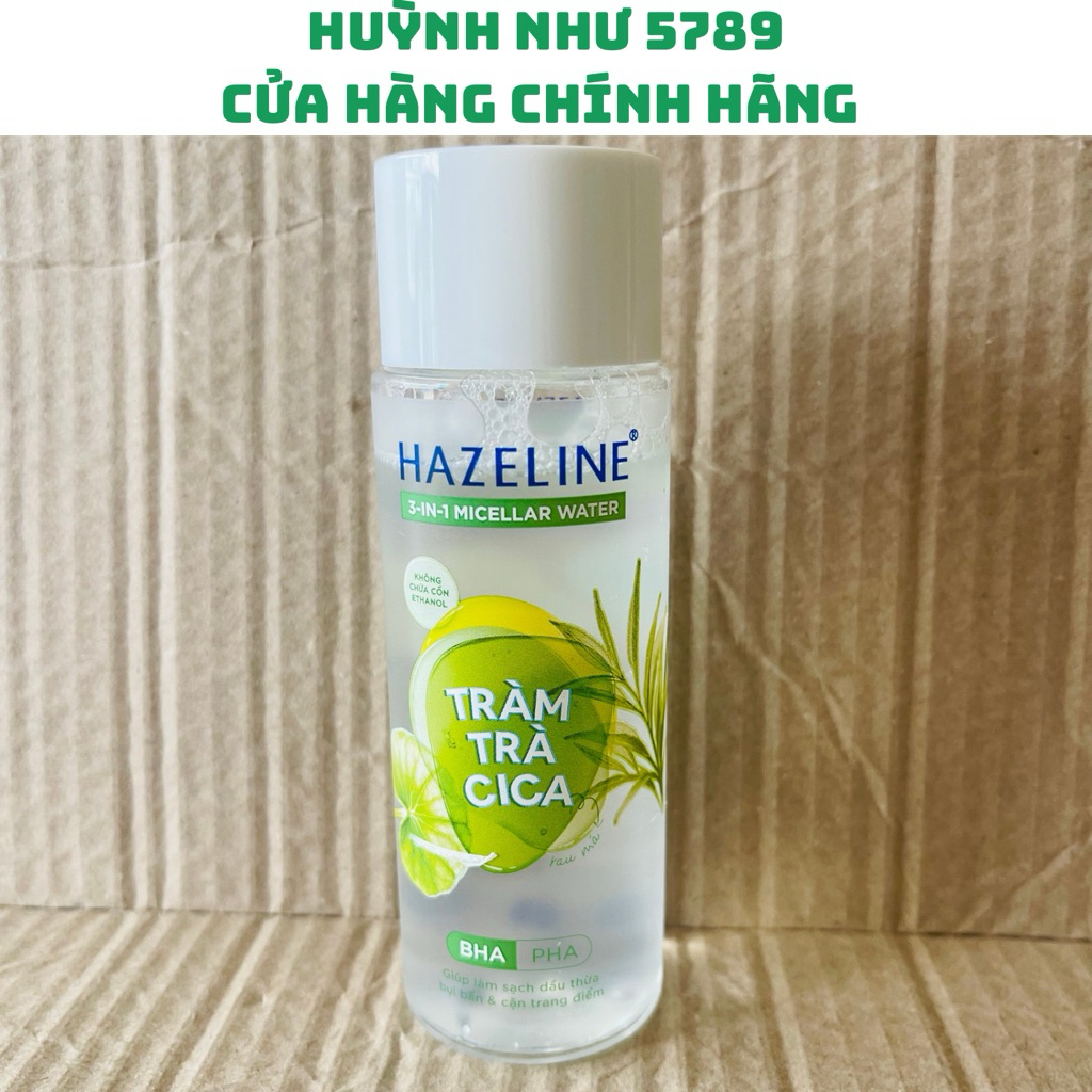 [CHÍNH HÃNG](01 chai)Nước tẩy trang Hazeline tràm trà cica 3in1 100ml