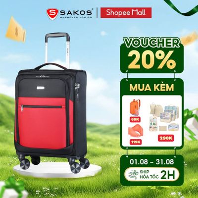 Vali Kéo Vải Du Lịch STARGO WANDER Size S/M/L (20/ 24/ 28inch) Chính Hãng Chất Lượng Cao Khóa TSA Bảo Mật Cao