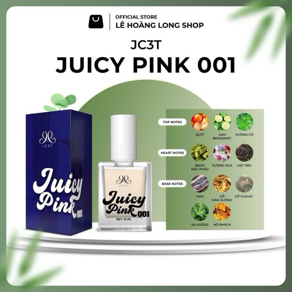 HOA JUICY PINK - 10ML - LƯU HƯƠNG 12 TIẾNG