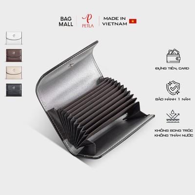 Ví da nữ mini xinh xắn 11 ngăn đựng  PETLA LVN01