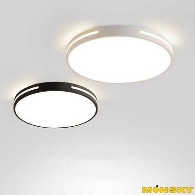 Đèn ốp trần MONSKY LOEN 40cm ba màu ánh sáng trang trí ban công, phòng ngủ (ốp 109)