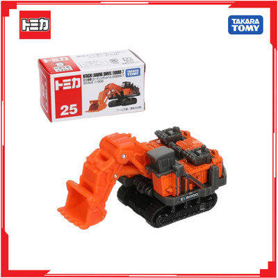 Mô hình Xe xúc đất Tomica No.25 Hitachi Loading Shovel Ex8000-6 158264 Fullbox Chính Hãng Takara Tomy