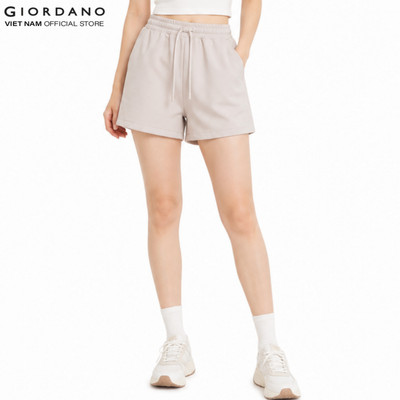 GIORDANO Quần Shorts Thun Nữ  Air Double Knit Shorts 5406401-06