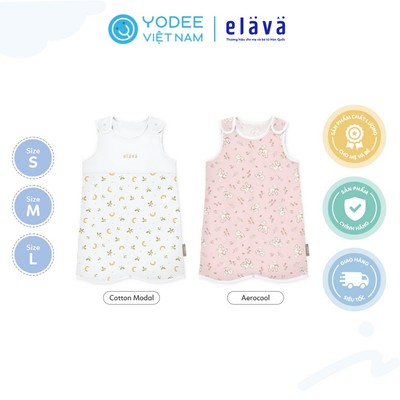 Elava Túi ngủ dạng áo chất liệu Aero-cool và Cotton Modal cao cấp, mềm mại, thoáng khí, giúp bé ngủ ngon