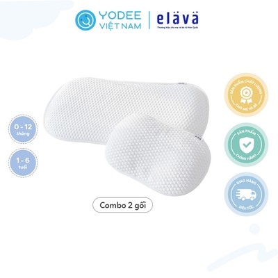 Combo Gối ngủ thoáng khí Elava cho bé từ 0-12 tháng và 1-6 tuổi