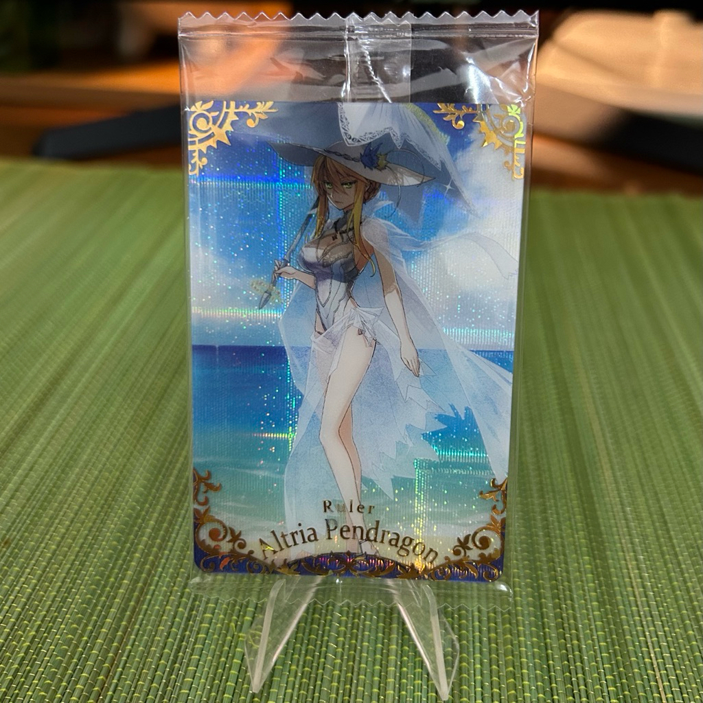 Thẻ metal wafer FGO ST Altria Pendragon