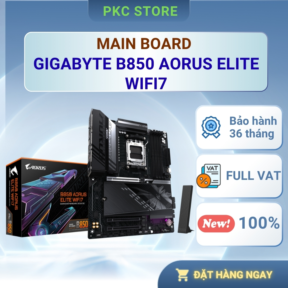 Bo mạch chủ - Mainboard Gigabyte B850 AORUS ELITE WIFI7 ( Full VAT )