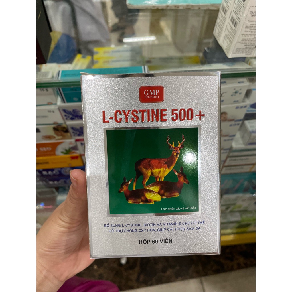 Viên uống L-Cystine 500+ hỗ trợ kích thích mọc tóc hộp 60 viên