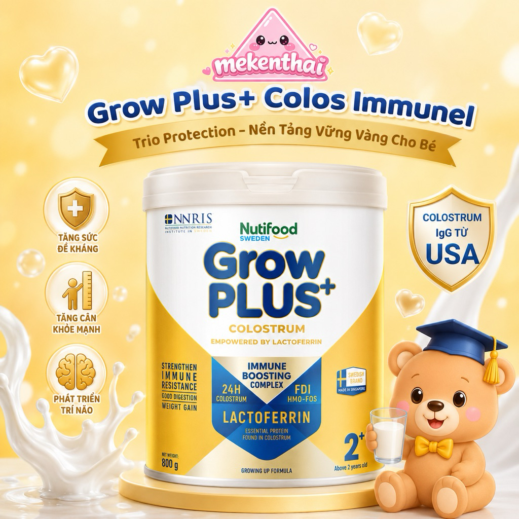 SỮA GROW PLUS COLOSTRUM lactoferrin NUTRIFOOD 800g