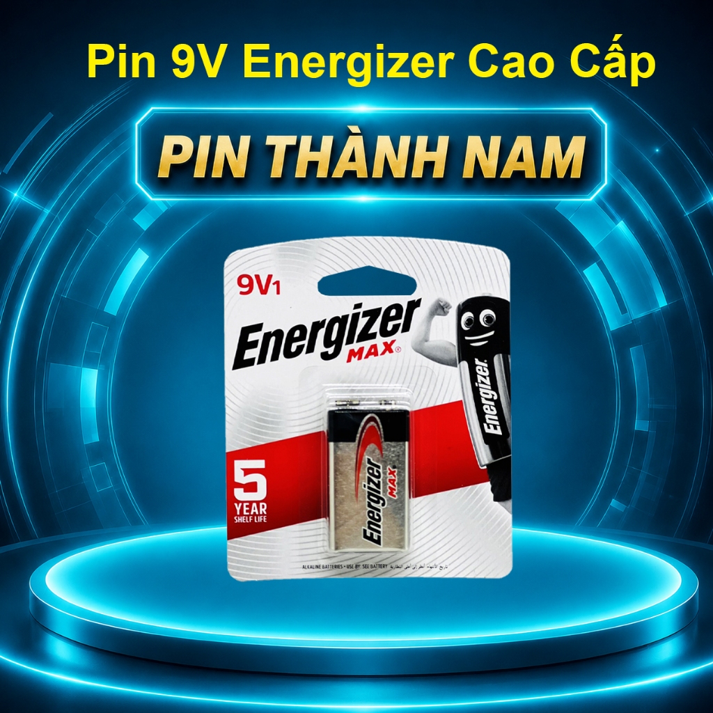 Pin 9V Energizer Max ( Pin Vuông ) 6LF22 Vỉ 1 Viên Chính Hãng