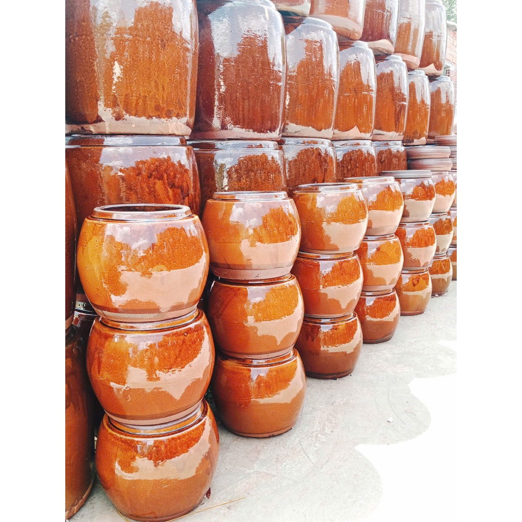 Khạp 5L - Khạp Da Bò Bình Dương - chậu nuôi cá 7 màu, chậu nước mini, lu nhỏ, lu nuôi cá cảnh