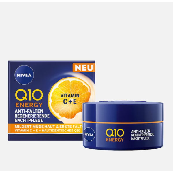 KEM DƯỠNG BAN ĐÊM NIVEA Q10 Energy TÁI TẠO CHỐNG NHĂN – 50ml