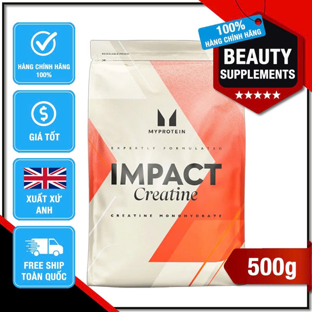 [Thanh lý Vón] Impact Creatine túi 500g - Myprotein