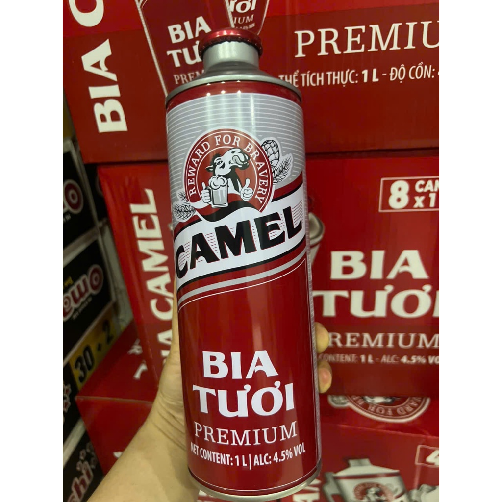 CAMEL - Bia tươi Premium 1L 4.5% ( Thùng 8KEG)