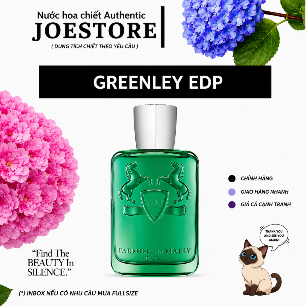 Nước Hoa Nam PDM Greenley – Hương Táo Xanh Cam Chanh Tươi Mát Năng Động – Chiết 2ml 5ml 10ml