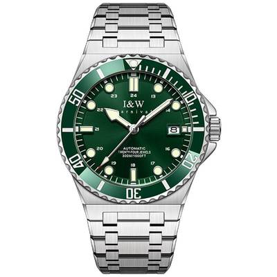 Đồng hồ nam chính hãng I&W Carnival 726G-T3 Kính sapphire,chống xước,Chống nước100m,BH24 tháng,Máy Cơ Automatic