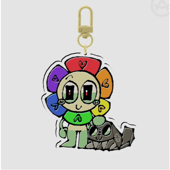 Dandy and Pebble Dandys World Keychain