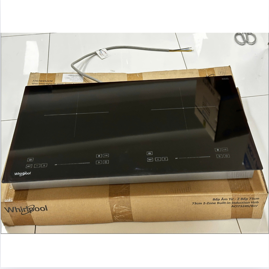 BẾP TỪ ĐÔI WHIRLPOOL ACI7324S/BLV mặt bếp bằng kính Schott Ceran Chuẩn Đức