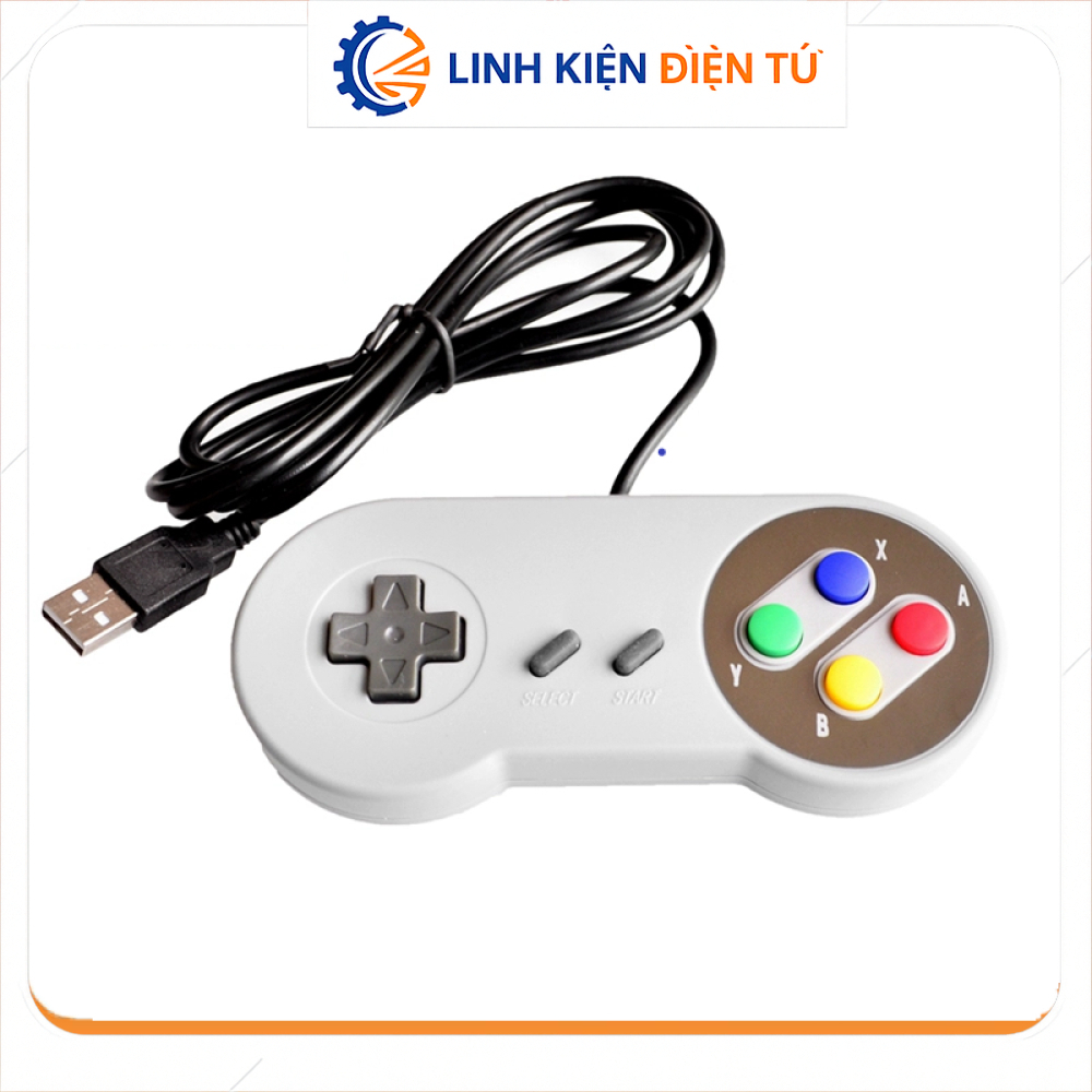 [Linh Kiện Điện Tử][G51] Tay Cầm Chơi Game 4 Nút Super Nintendo SNES USB Raspberry Pi