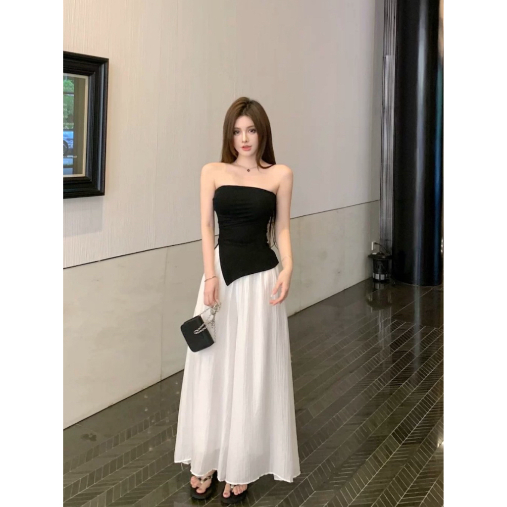 Áo Quây Vạt Xéo Xẻ Tà Cách Điệu AT CLOTHING