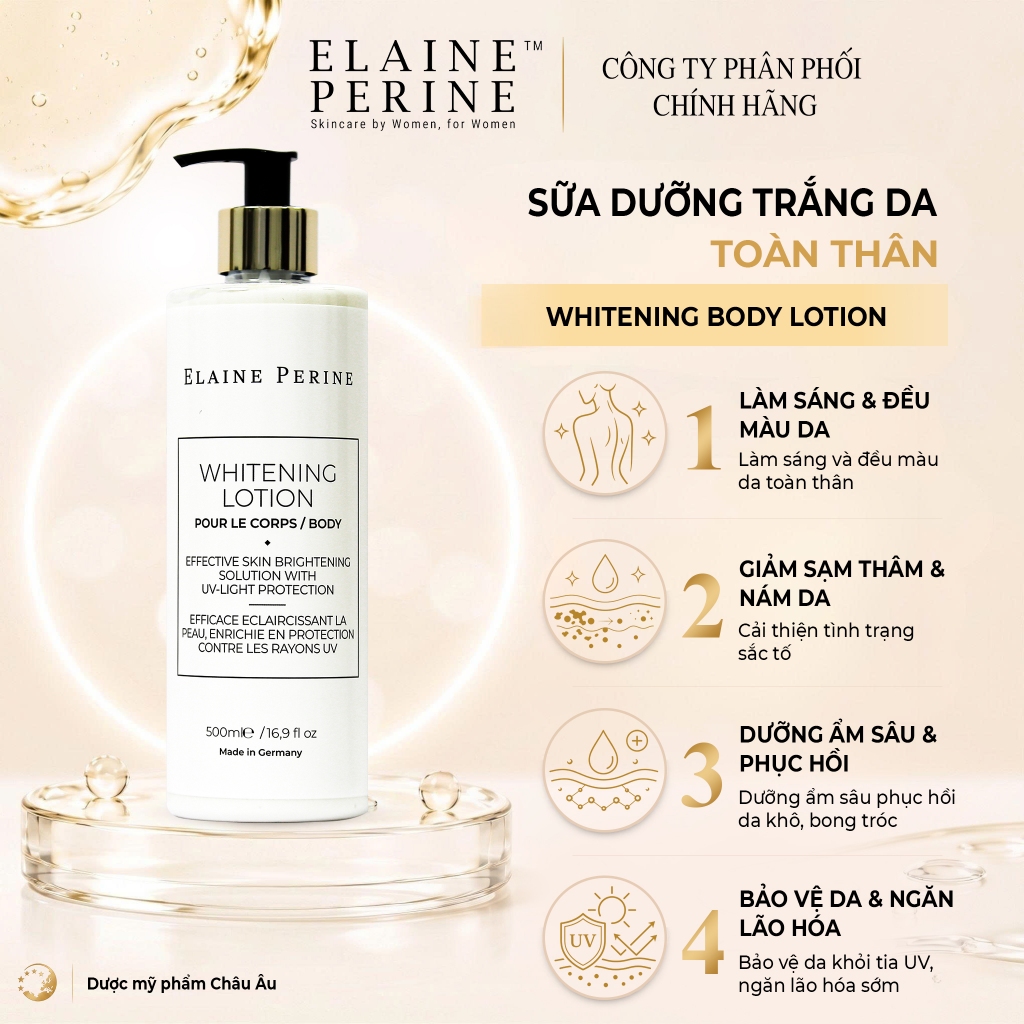 [Elaine Perine] Sữa Dưỡng Trắng Da Toàn Thân Whitening Body Lotion