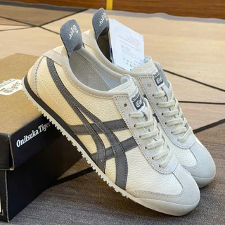 Giày thể thao Onisuka Tiger màu xám trắng cho nam nữ, Giày sneaker thể thao nam nữ hottrend full box bill