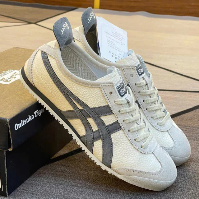 Giày thể thao Onisuka Tiger màu xám trắng cho nam nữ, Giày sneaker thể thao nam nữ hottrend full box bill