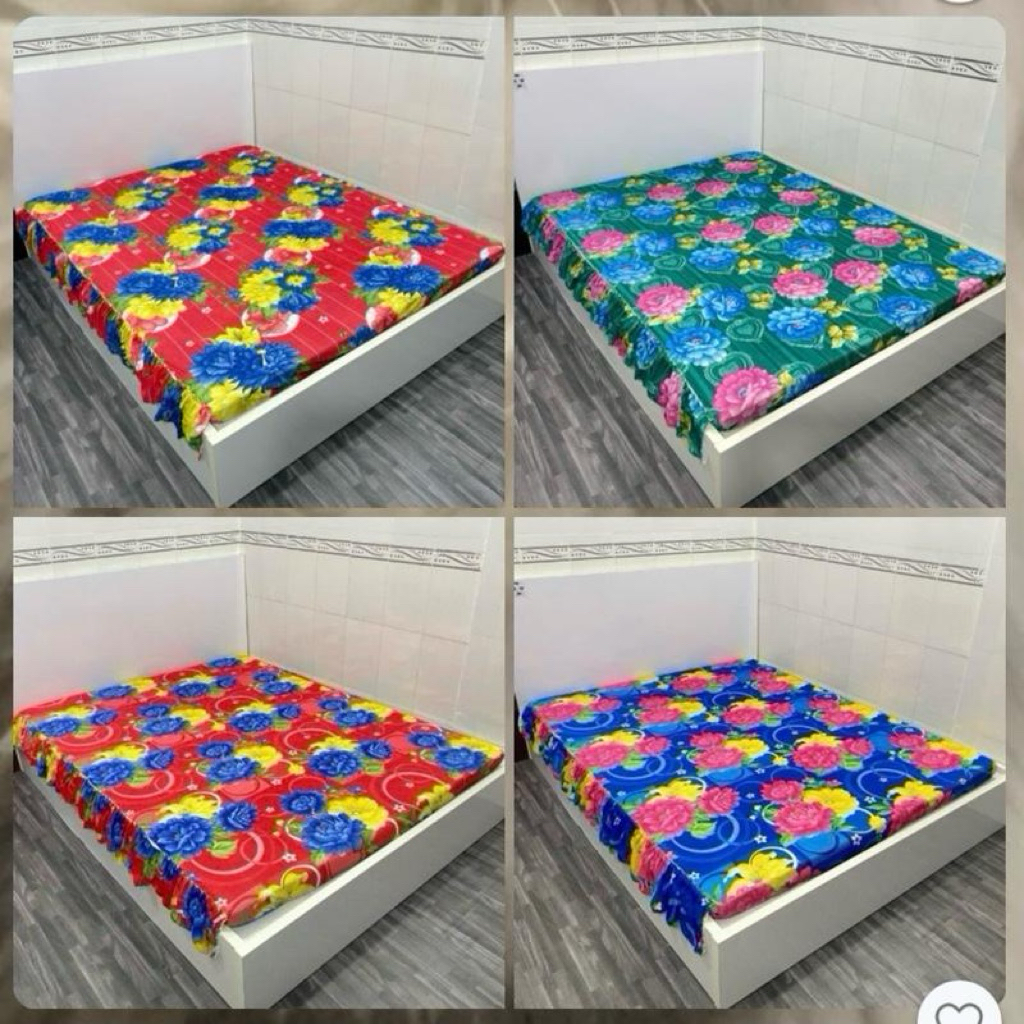 Ga nệm thun lạnh 1m6x2m có rèm phủ