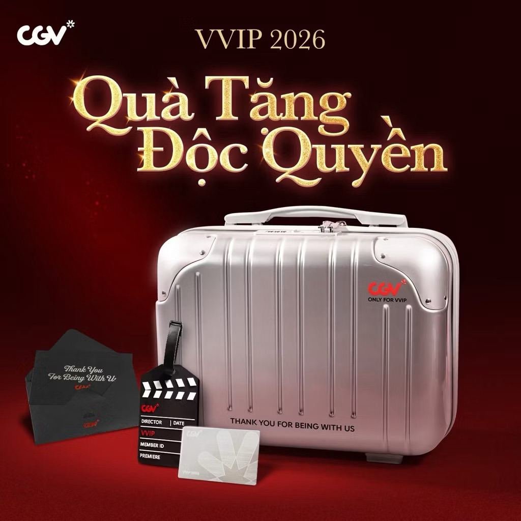 QUÀ TẶNG VVIP CGV 2026 ( không có thẻ kim loại VVIP)
