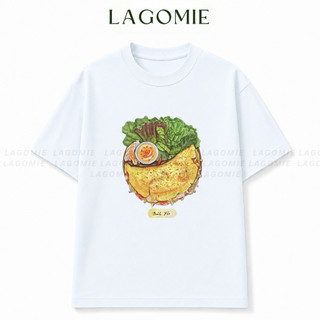 Áo Thun BÁNH XÈO MÓN ĂN VIỆT NAM Unisex Nam Nữ Cổ Tròn Local Brand LAGOMIE