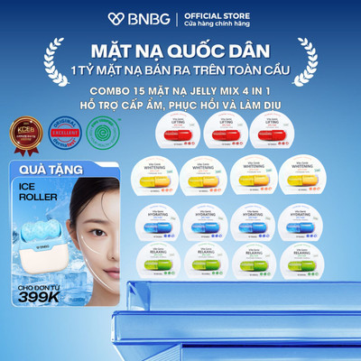 Combo Mix 15 Mặt Nạ Dưỡng Da Chuyên Sâu BNBG Vita Genic Jelly Mask 30mlx15