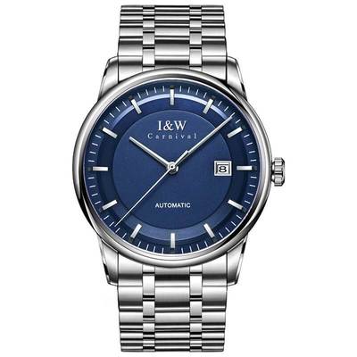 Đồng hồ nam chính hãng I&W Carnival 572G-T2  Kính sapphire ,chống xước,Chống nước ,Bảo hành 24 tháng,Máy cơ (Automatic)