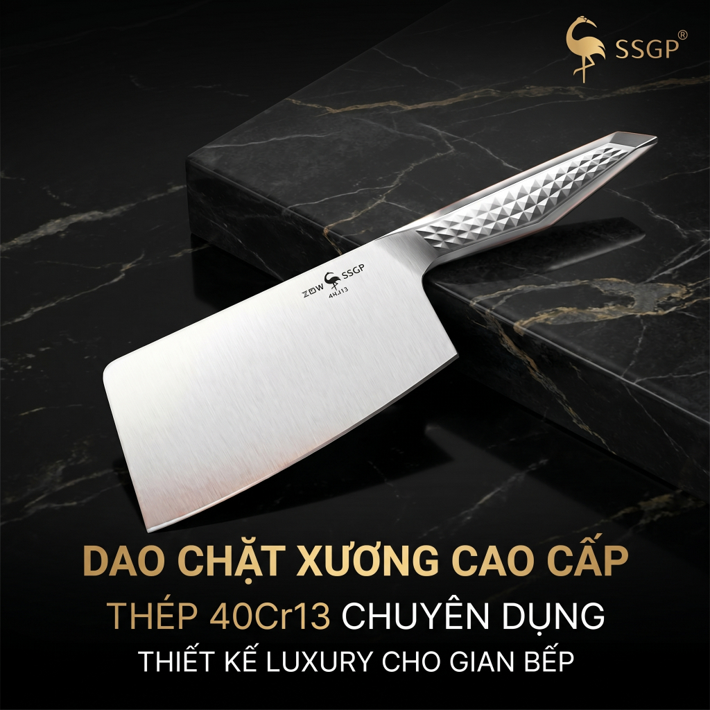 Dao thái thịt Stuttgart của SSGP  - SS01506 dao cắt thịt, dao thái dao bầm, dao chặt dao làm bếp