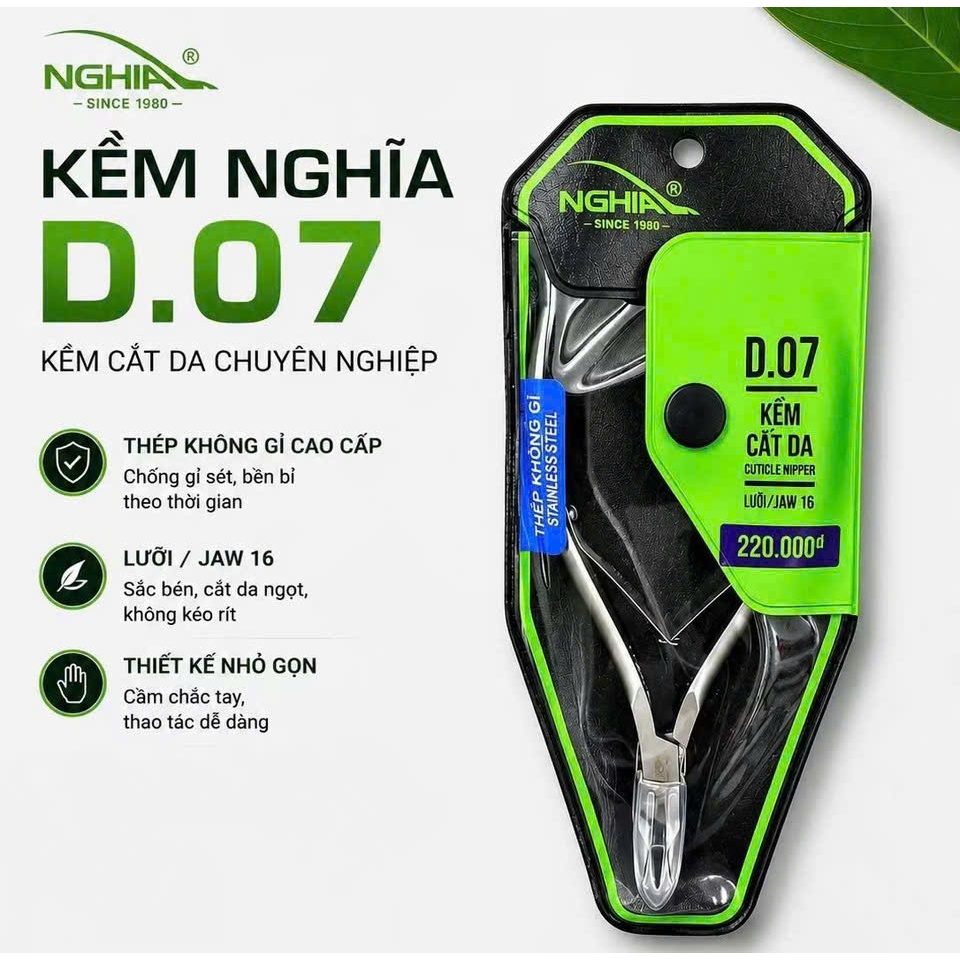 kìm nghĩa nhặt da d07, kềm nghĩa cắt da d07, kìm nghĩa d07
