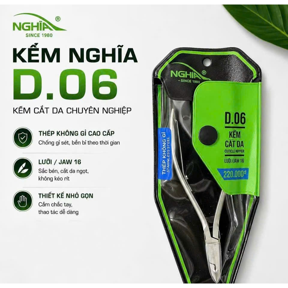 kìm nghĩa nhặt da d06, kềm nghĩa cắt da d06, kìm nghĩa d06