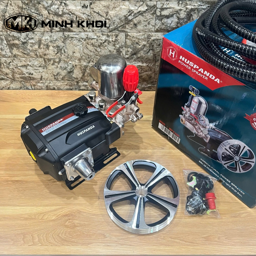 [Piston sứ] Đầu máy rửa xe, phun thuốc 2HP 1HP ty sứ |Đầu xịt rửa xe dây đai công nghiệp| áp lực cao