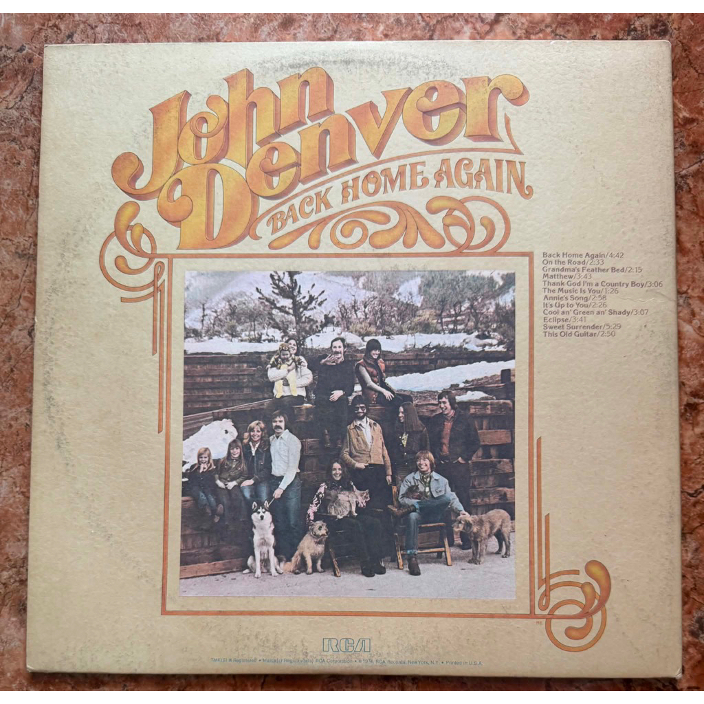 ĐĨA THAN - John Denver - Back Home Again